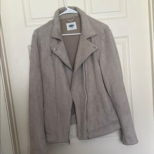 Old Navy Women's Leather Jacket - Tan